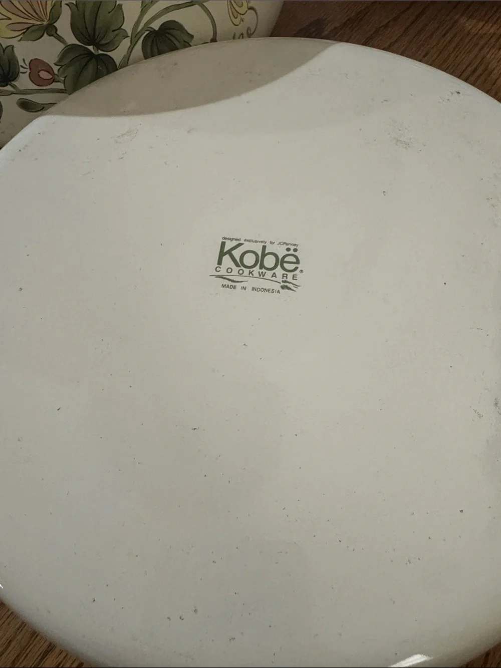 Vintage Kobe floral enamel coated cook set